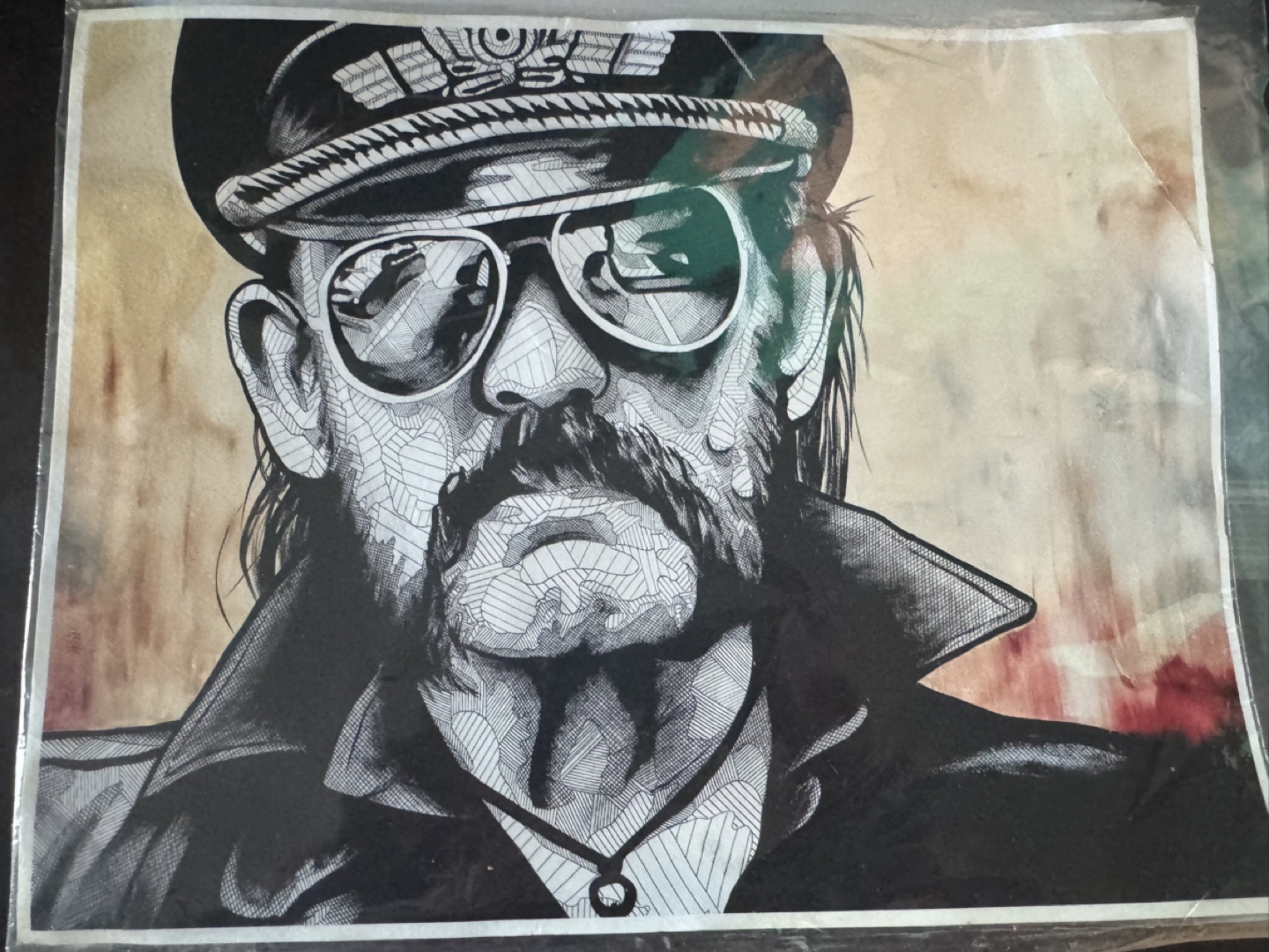 Signed Lemmy Kilmister Art Print Motorhead