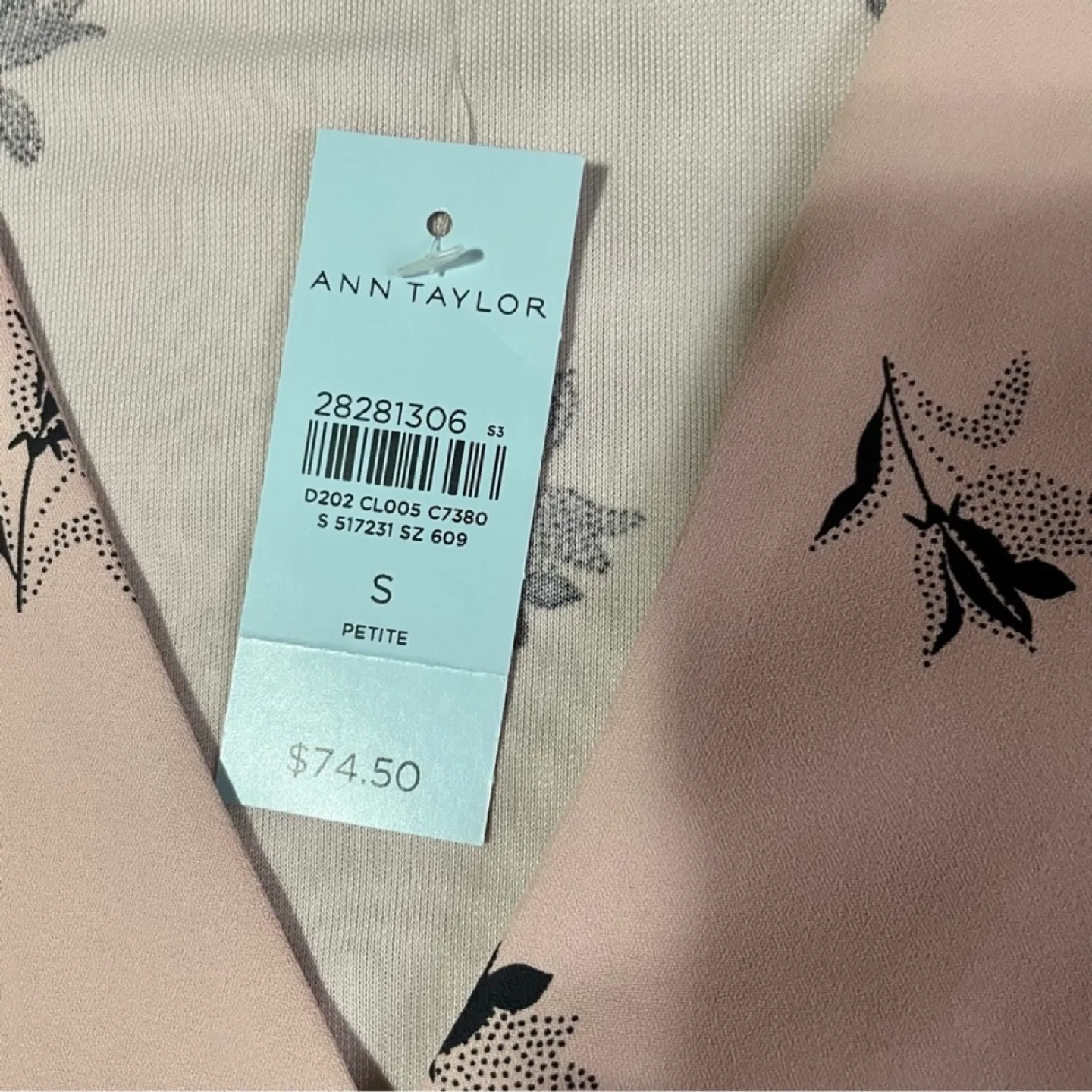 Ann Taylor Long Sleeve Floral Blouse image indicator(6)