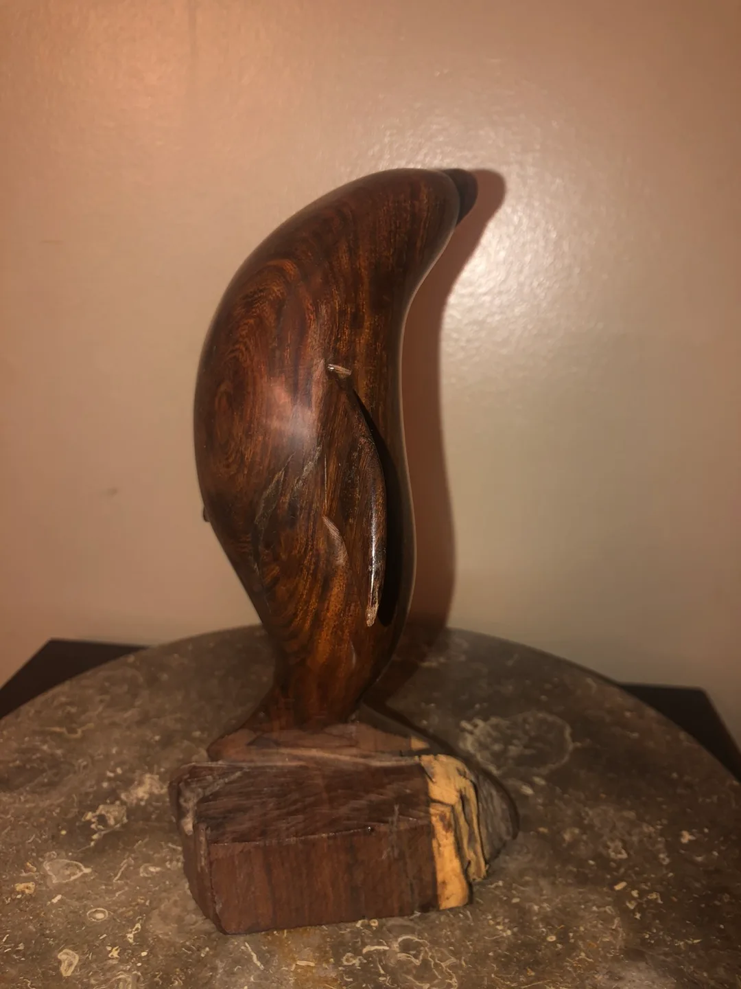 Hand Carved Wooden Dolphin Statue image indicator(7)