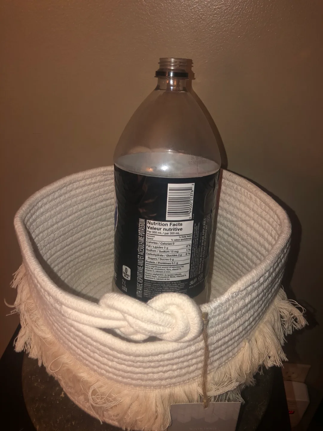 Blush Peony Woven Fringe Storage Basket image indicator(6)