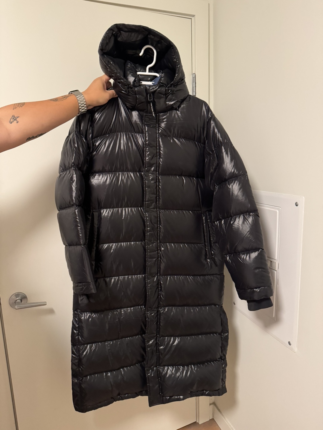 Aritzia Super Puff Long Hi-Gloss Down Jacket Long