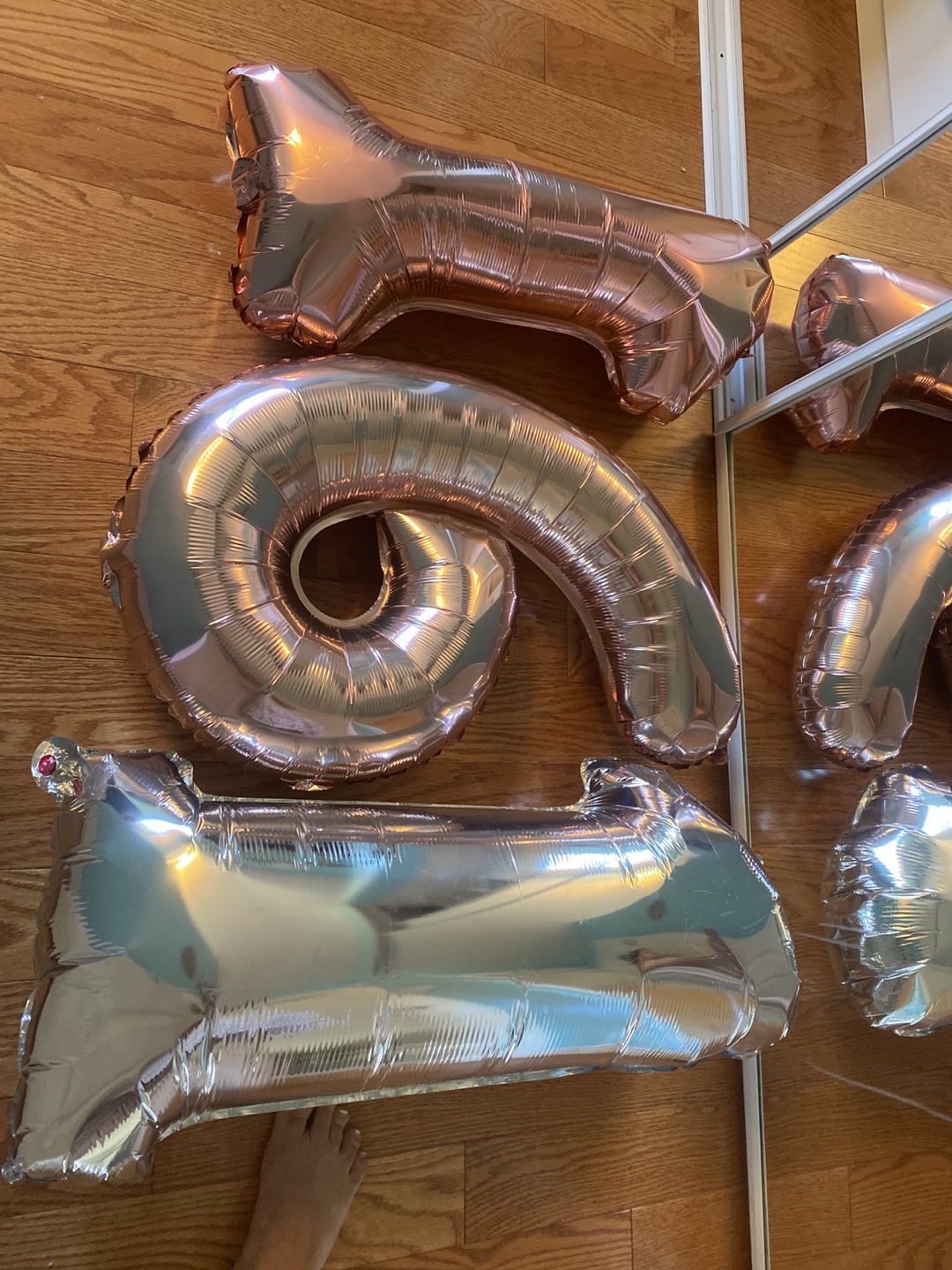 #freecycle Rose Gold Number Balloons - 16 - photo 2