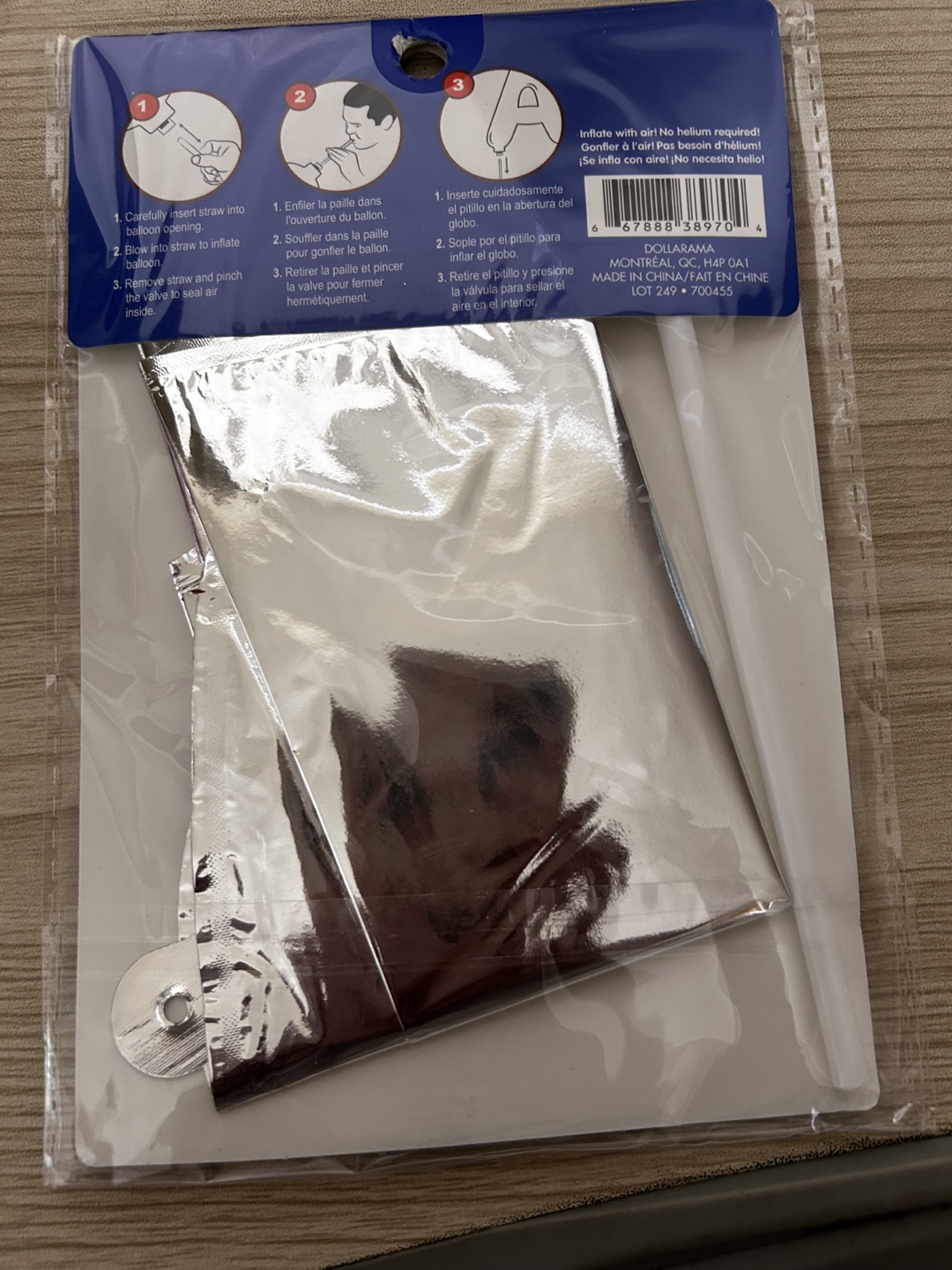 Silver Foil Balloon #freecycle - photo 2