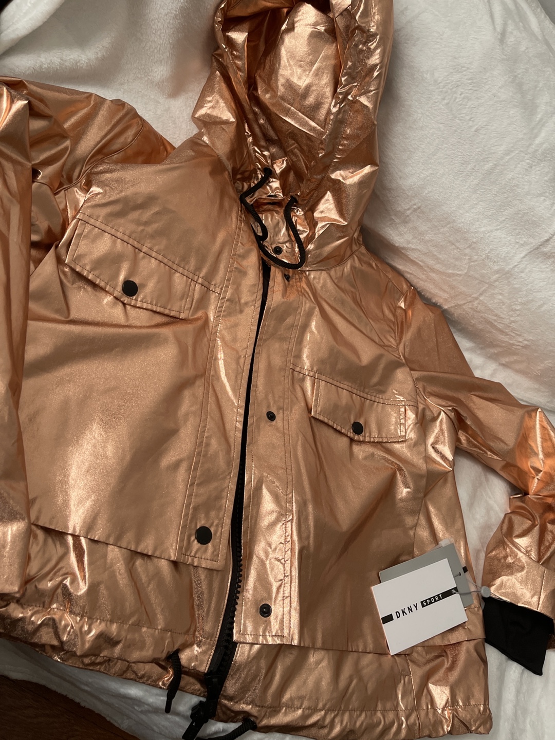 DKNY Sport Rose Gold Metallic Jacket - photo 5