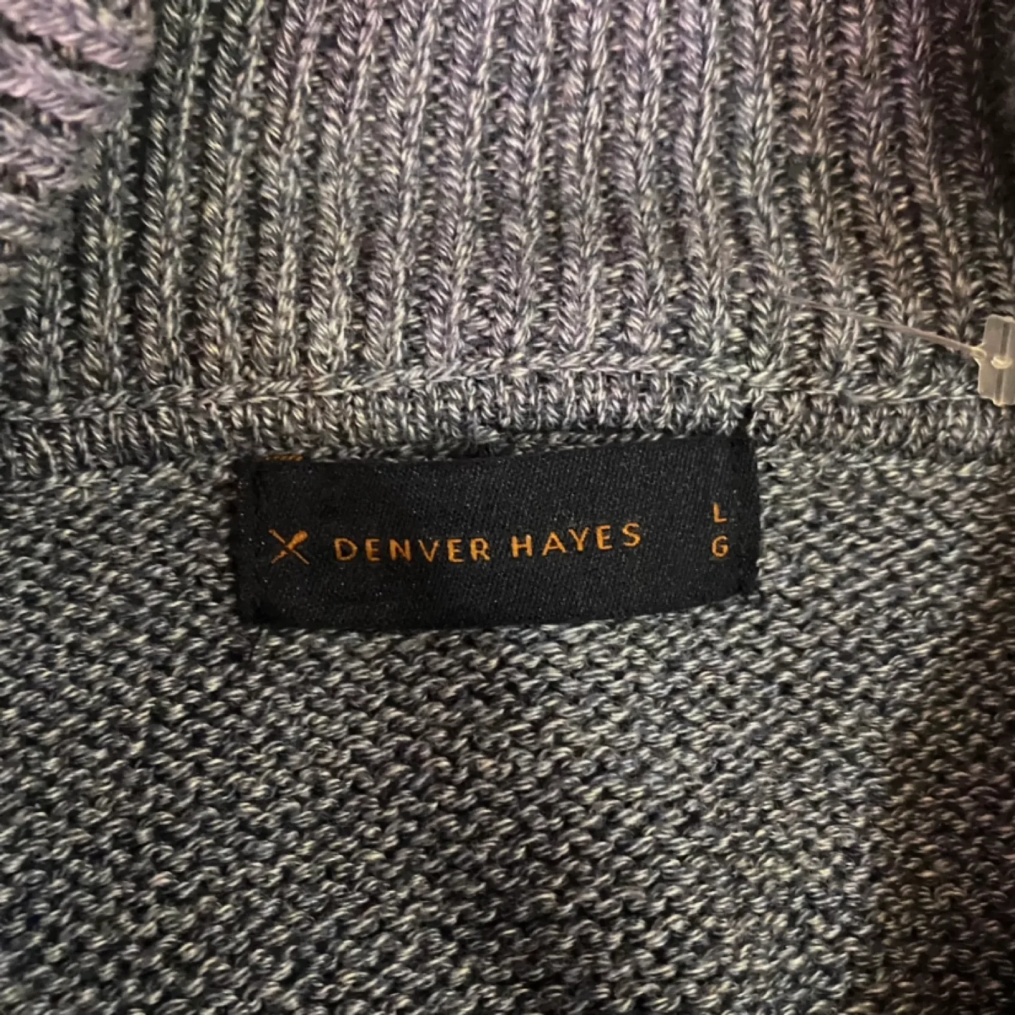 Denver Hayes Men's Blue Cardigan Sweater Size Large image indicator(5)