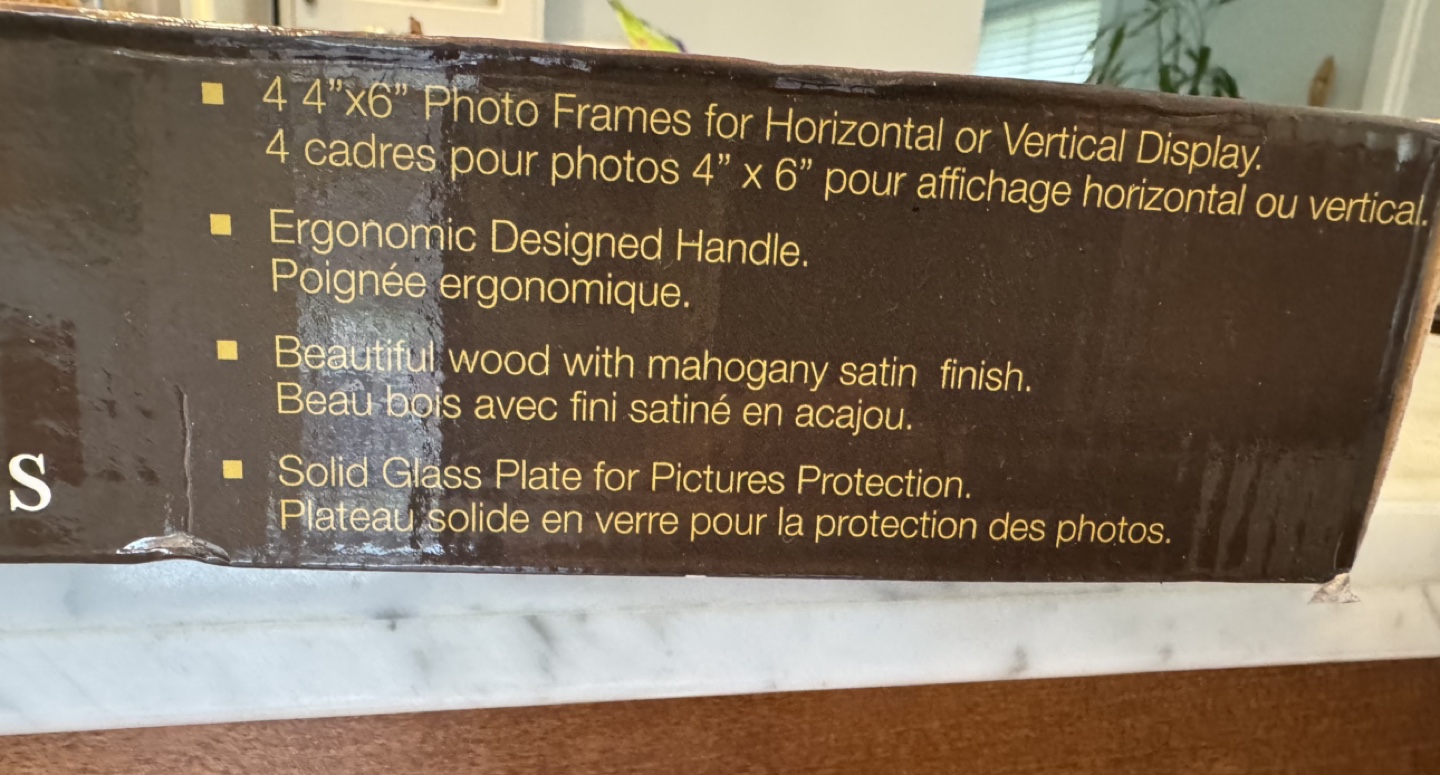 Brand New-Sarah Peyton Home Wooden Photo Tray - photo 2