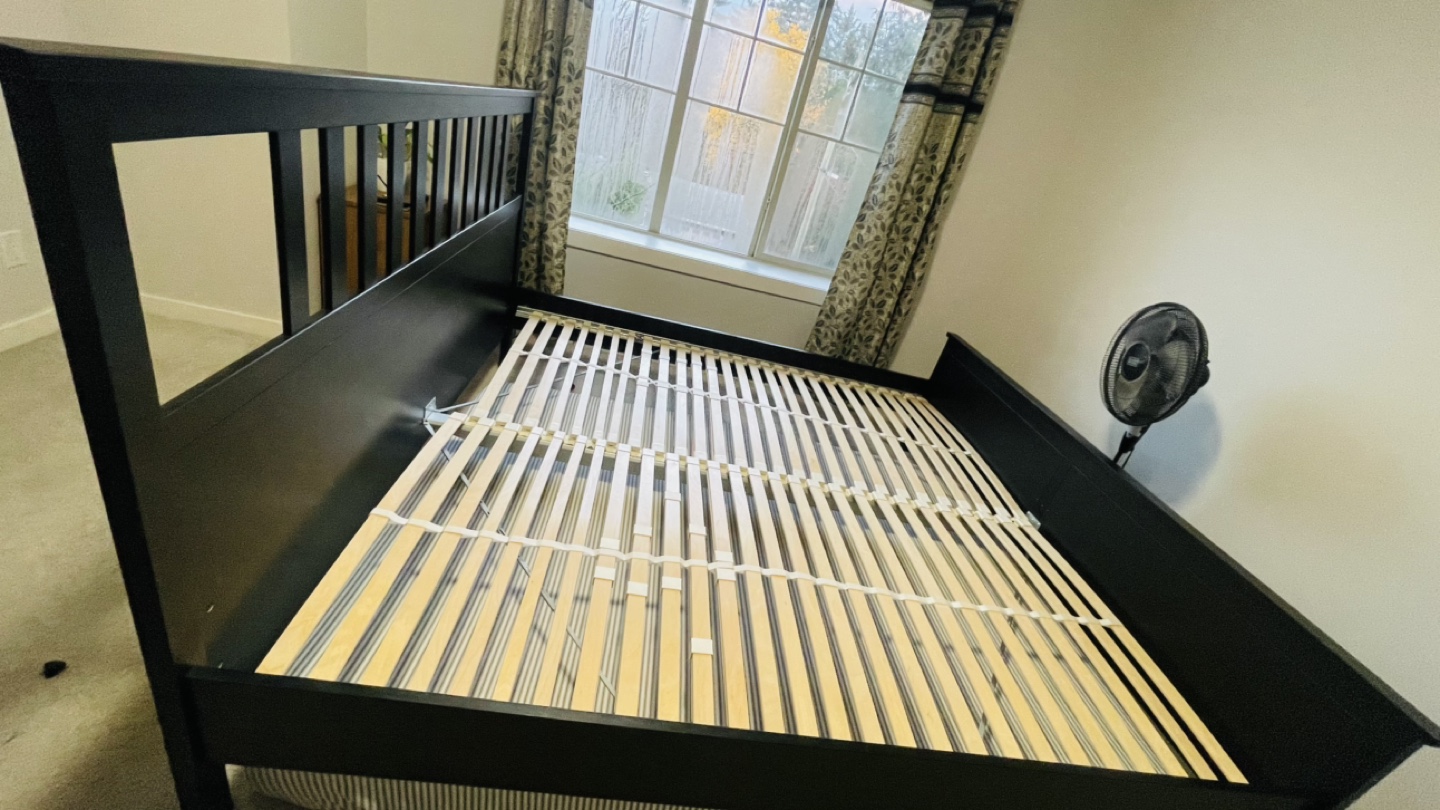 IKEA Kind  Size Bed with slats and mid support
