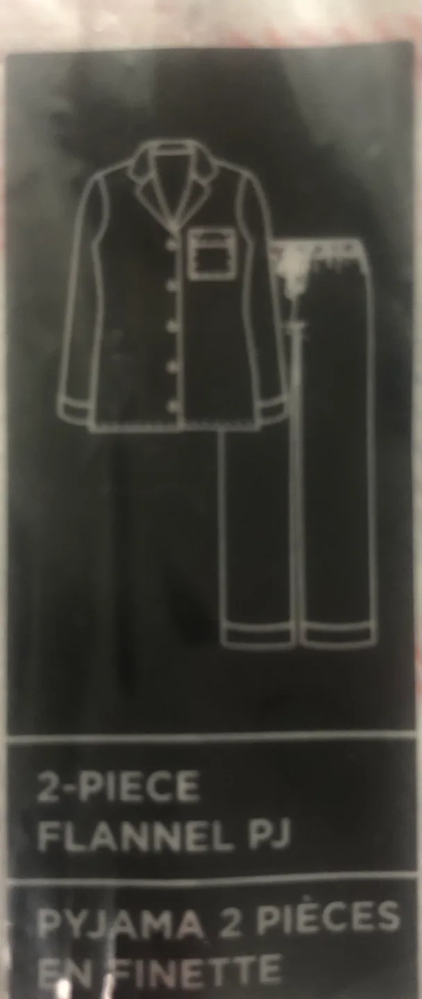 La Vie en Rose Womens Flannel Pajama Set - XS image indicator(3)