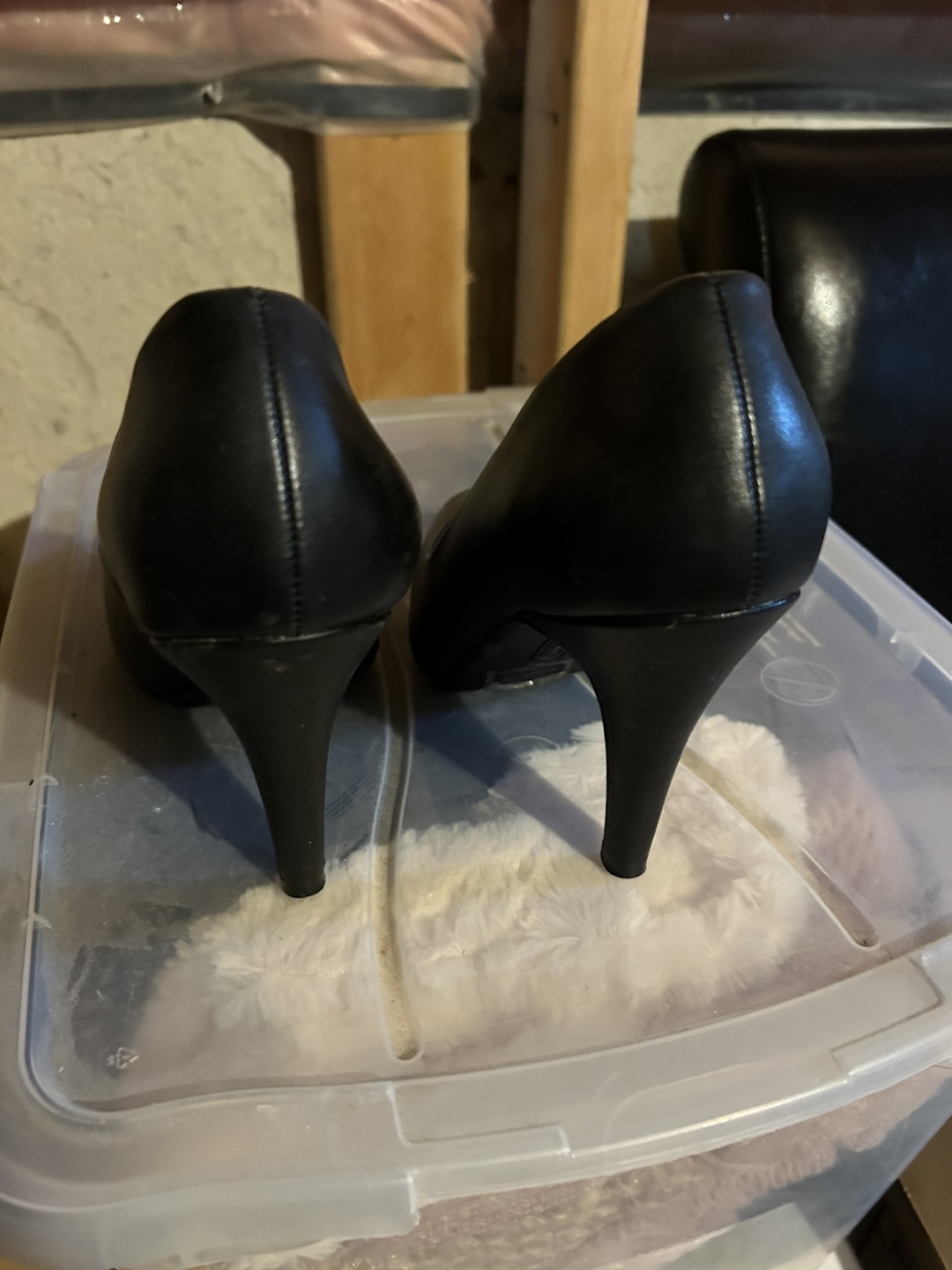 Studio Black Peep Toe Heels - photo 3