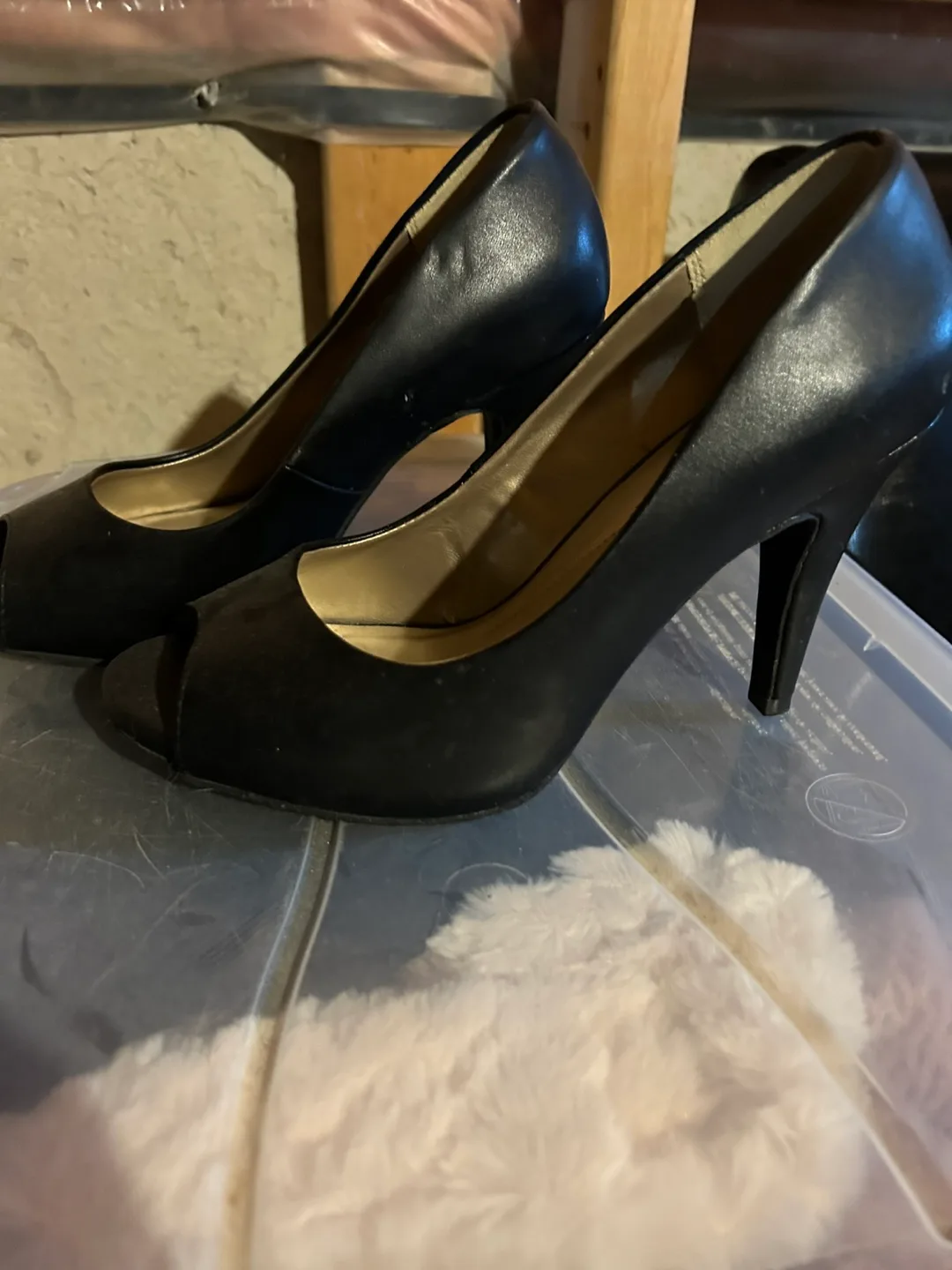 Studio Black Peep Toe Heels image indicator(2)