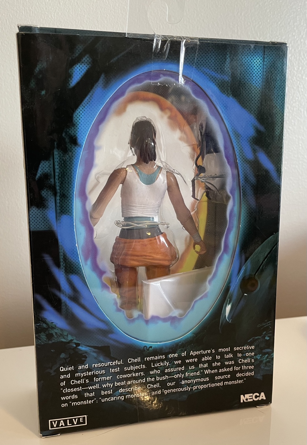 NECA Portal 2 Chell Action Figure with Working Lights - photo 2