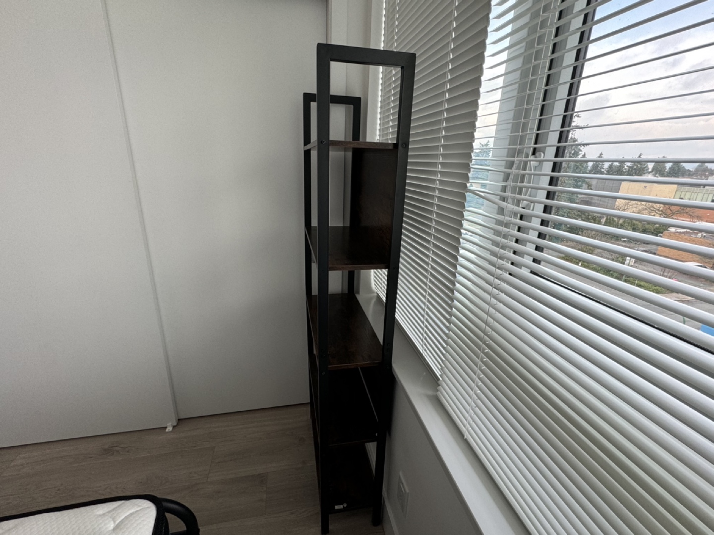 Black Metal and Wood Bookshelf - photo 2