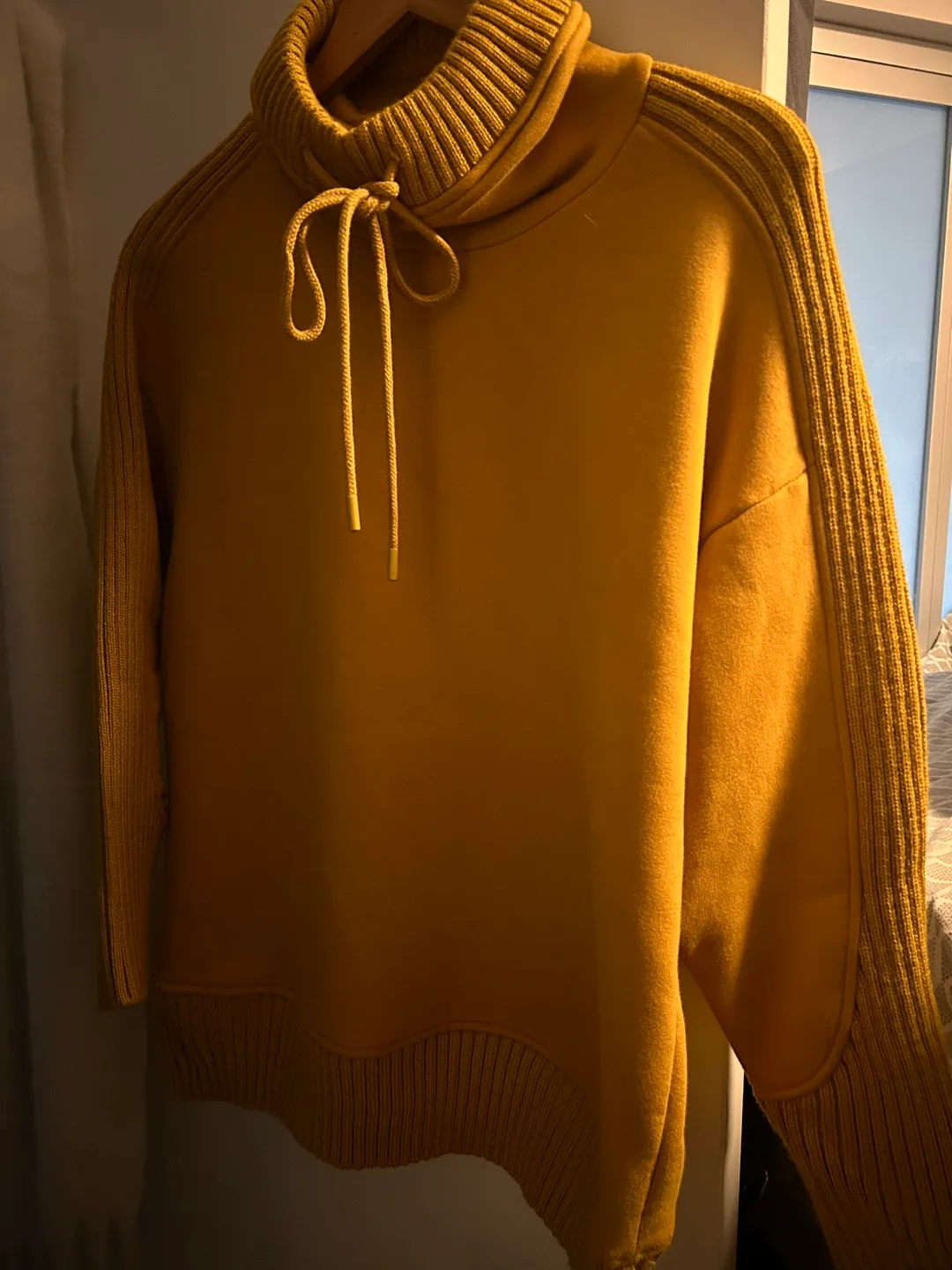 NEW-Mustard Yellow Turtleneck Sweater thumbnail