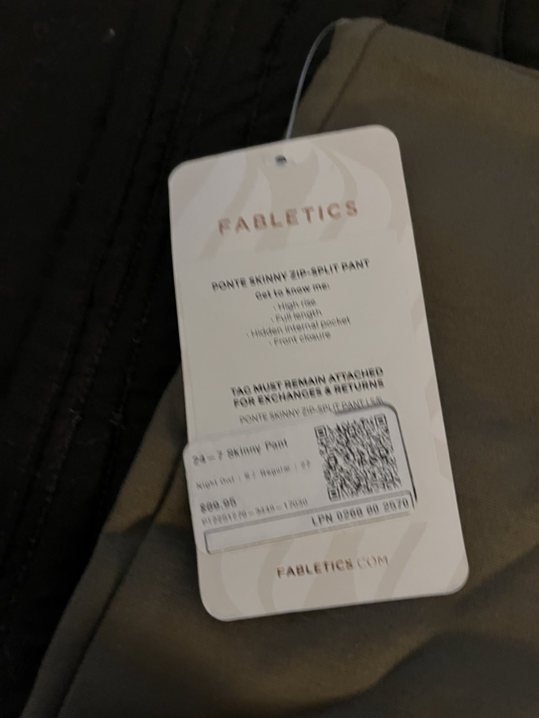Fabletics Skinny Zip-Split Pant - photo 3