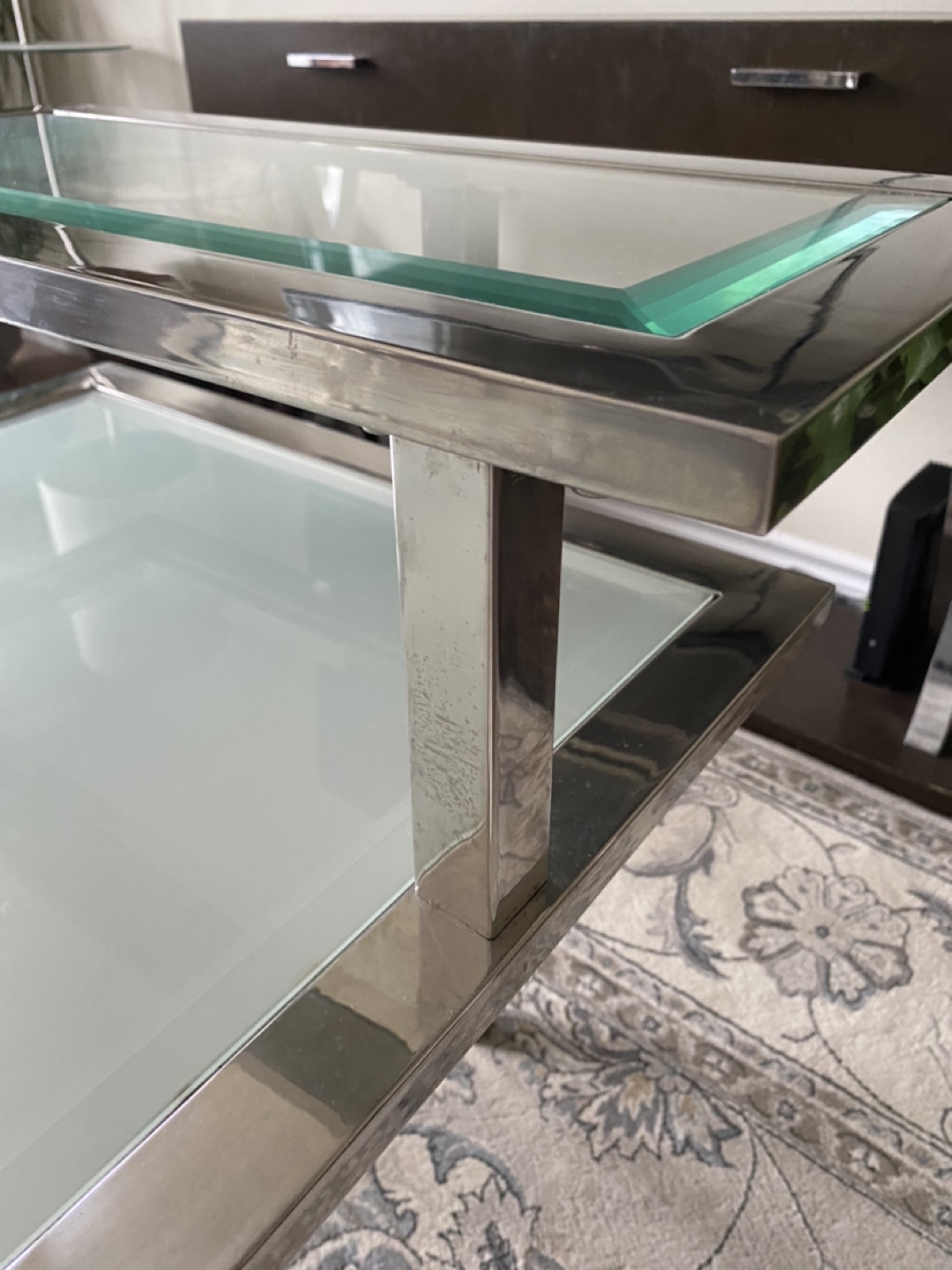 Two-Tier Glass Coffee Table - photo 4
