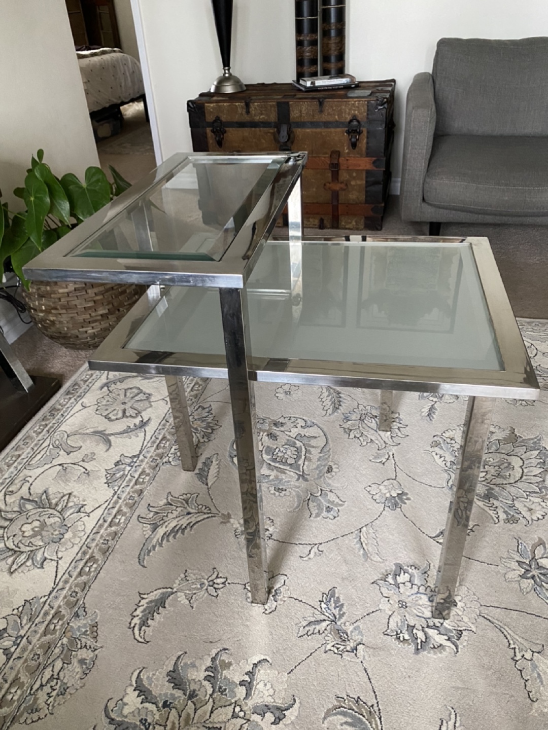 Two-Tier Glass Coffee Table - photo 2