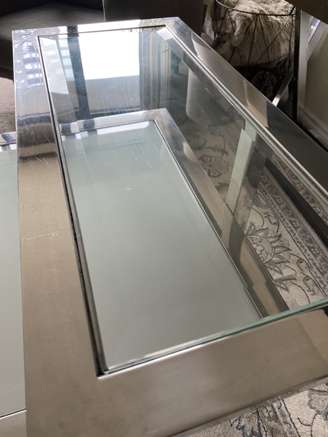 Two-Tier Glass Coffee Table - photo 5