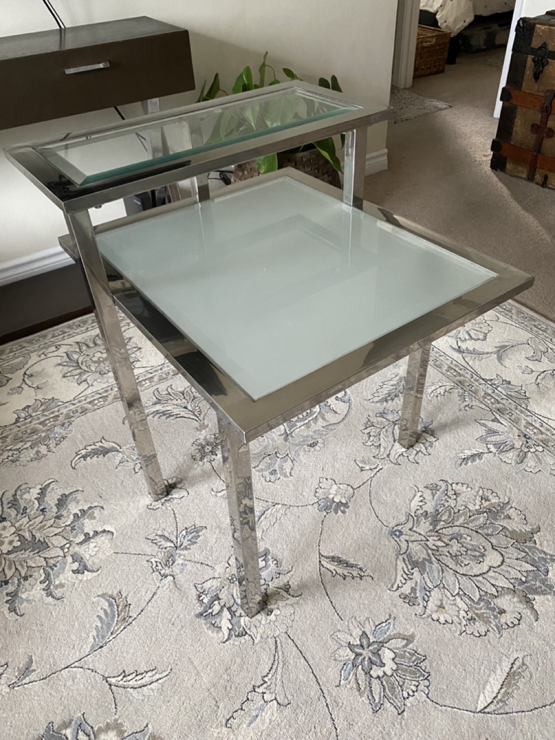 Two-Tier Glass Coffee Table - photo 3