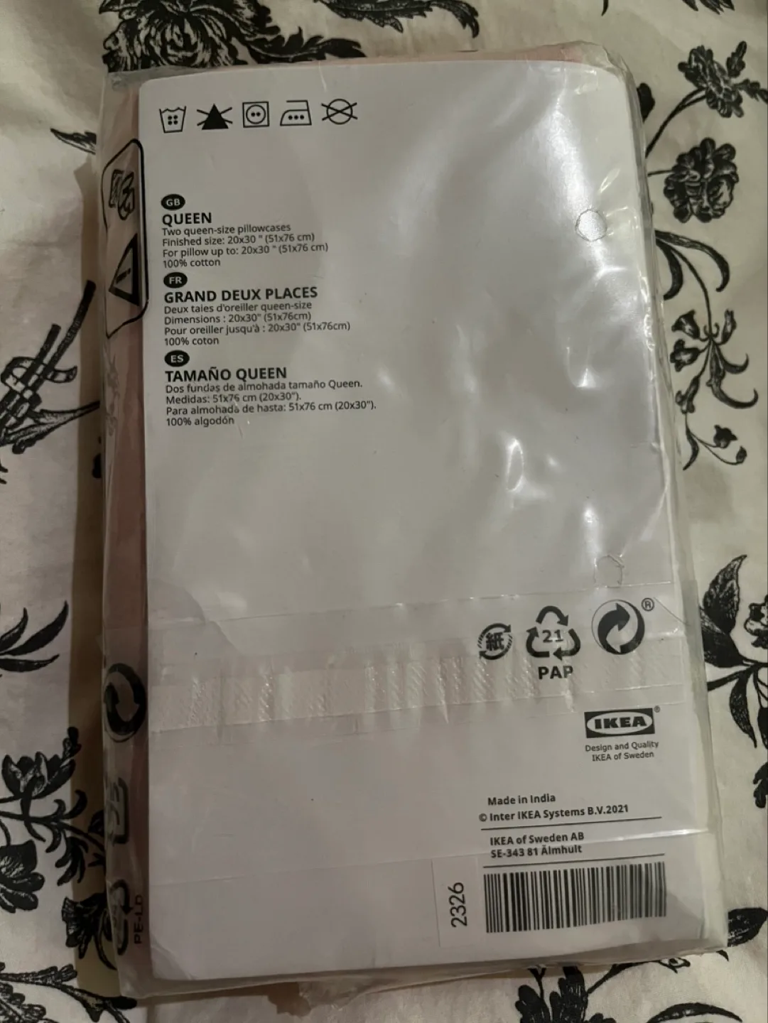 IKEA Pillow Case Pink image indicator(2)