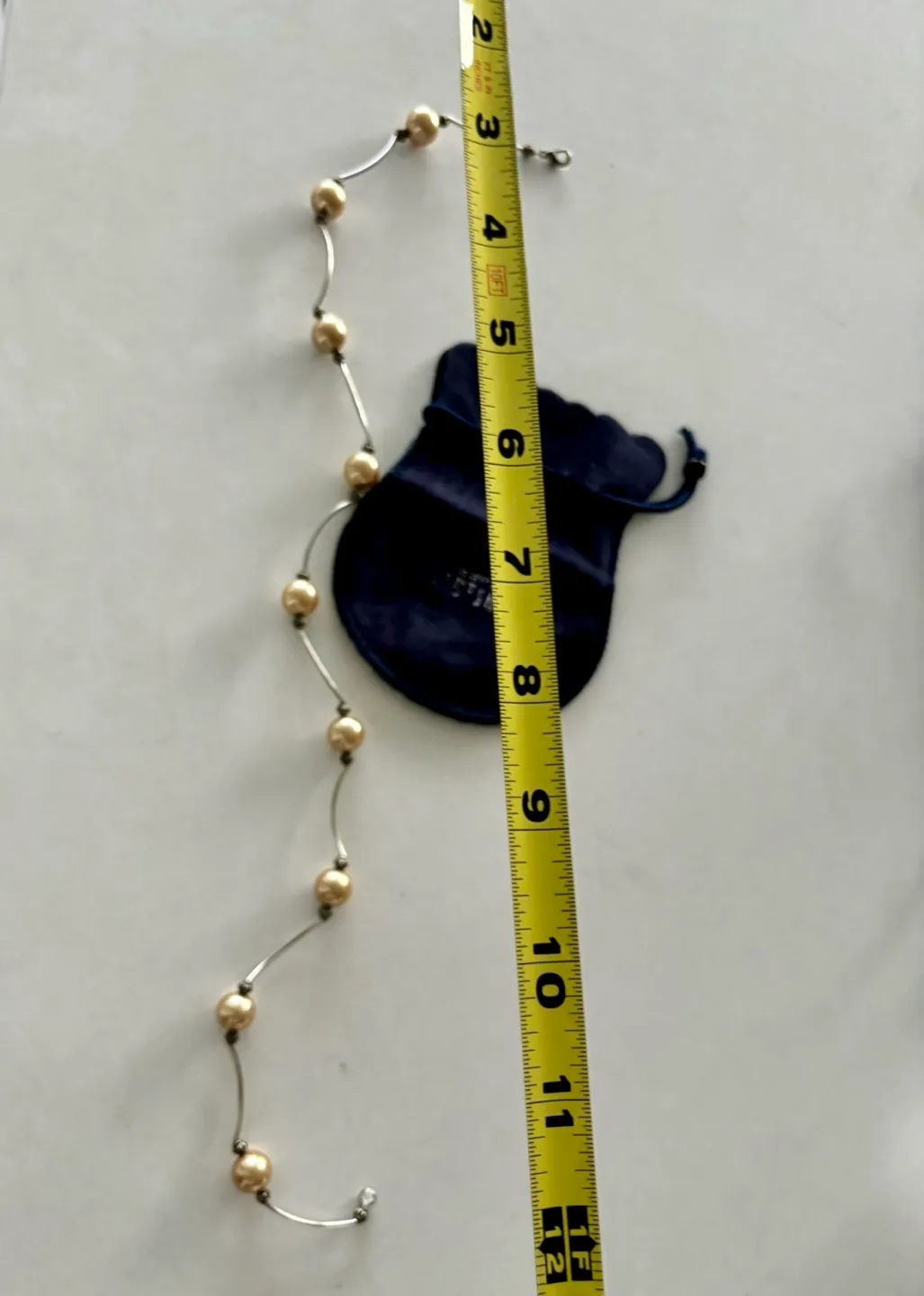 Gold Pearl Necklace image indicator(3)