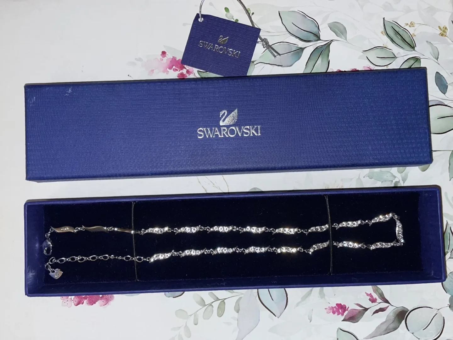 Swarovski Silver Crystal Necklace thumbnail