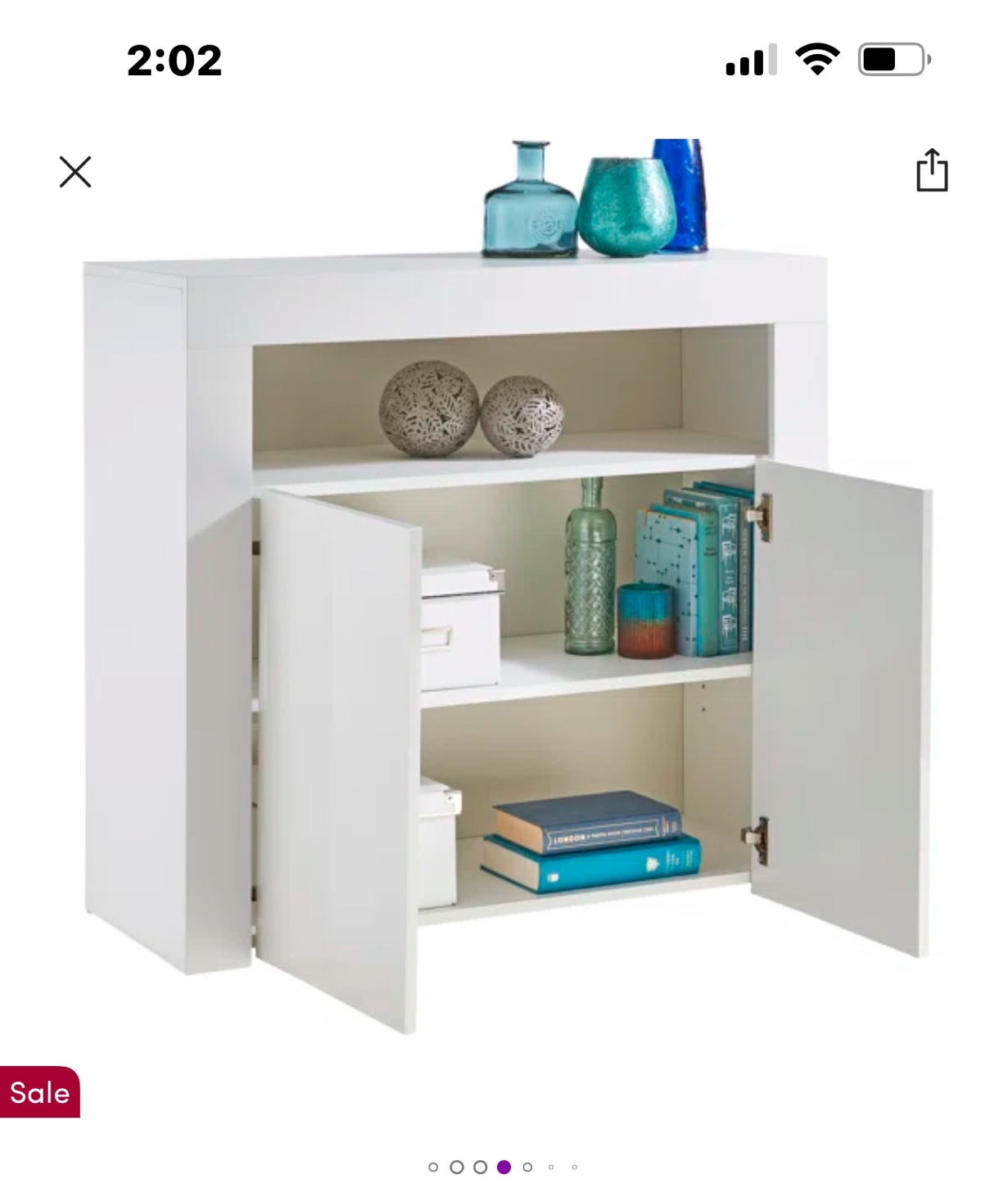 White Cabinet with LED Lights - photo 4