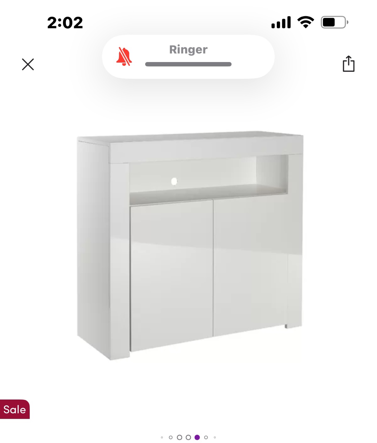 White Cabinet with LED Lights - photo 3