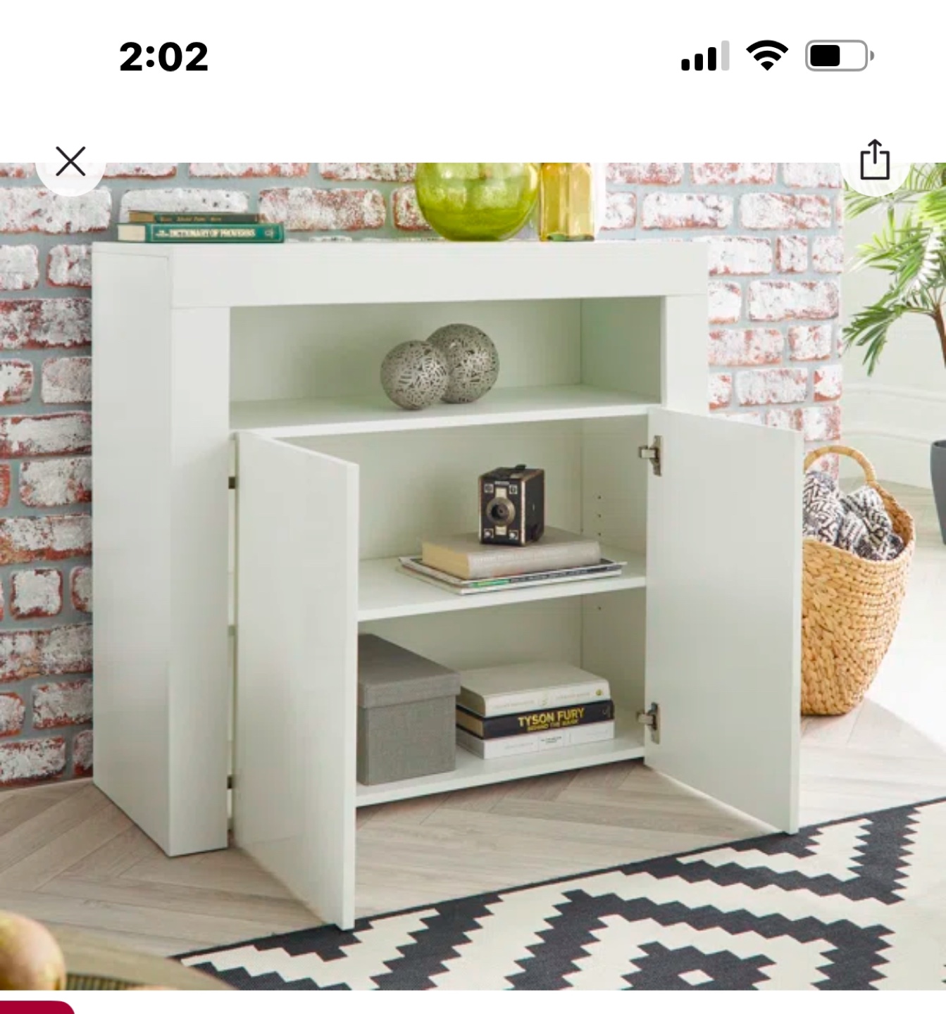 White Cabinet with LED Lights - photo 5