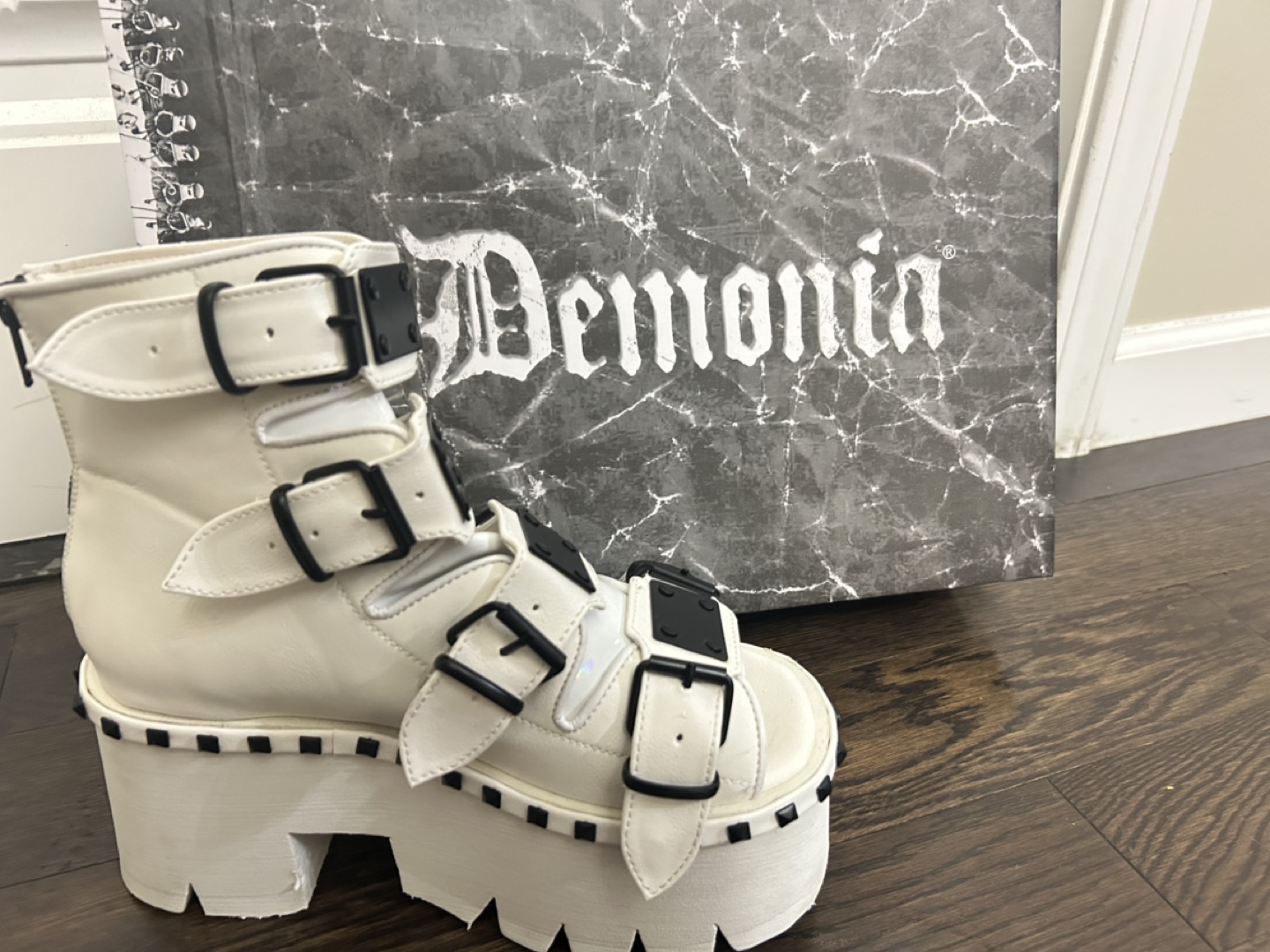Demonia Platform Buckle Boots