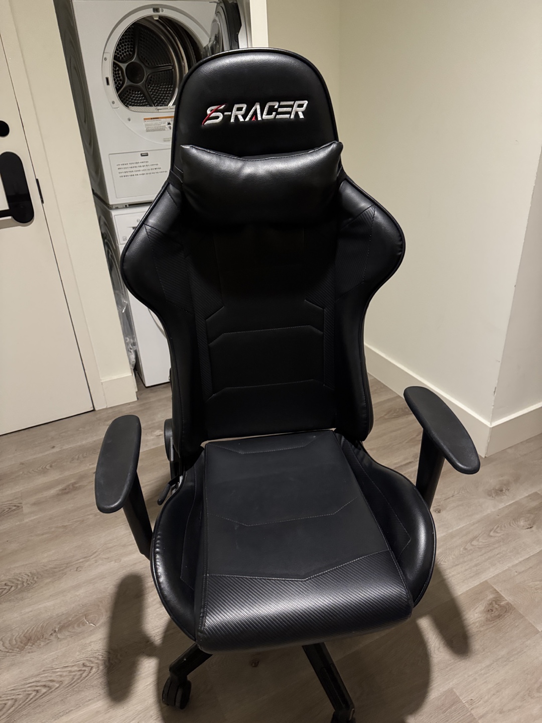 S-Racer Gaming Chair Black Leather