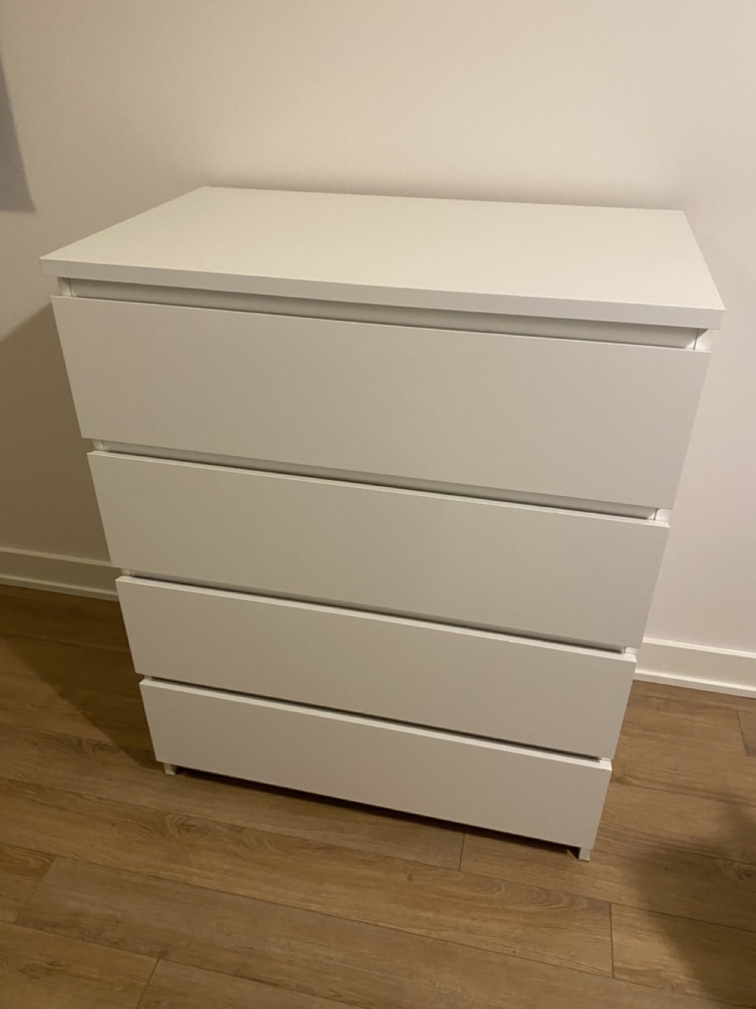 IKEA MALM 4-drawer Chest of Drawers - White