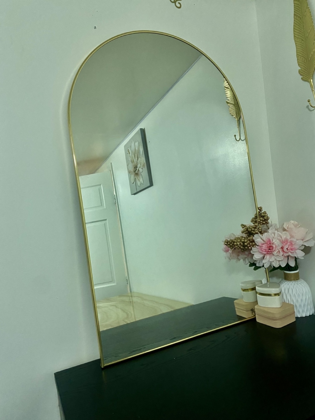 Gold Arch Mirror, extra large mirror