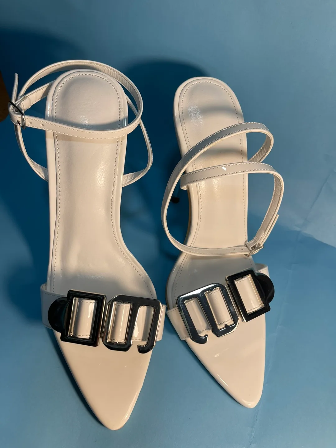 White Buckle Heels thumbnail