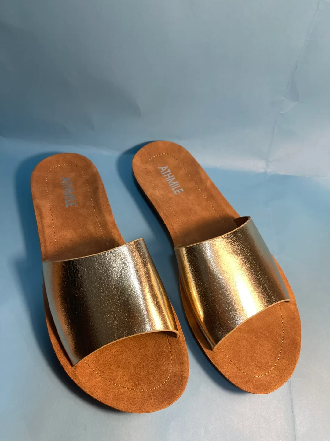 Gold Athmile Platform Sandals thumbnail