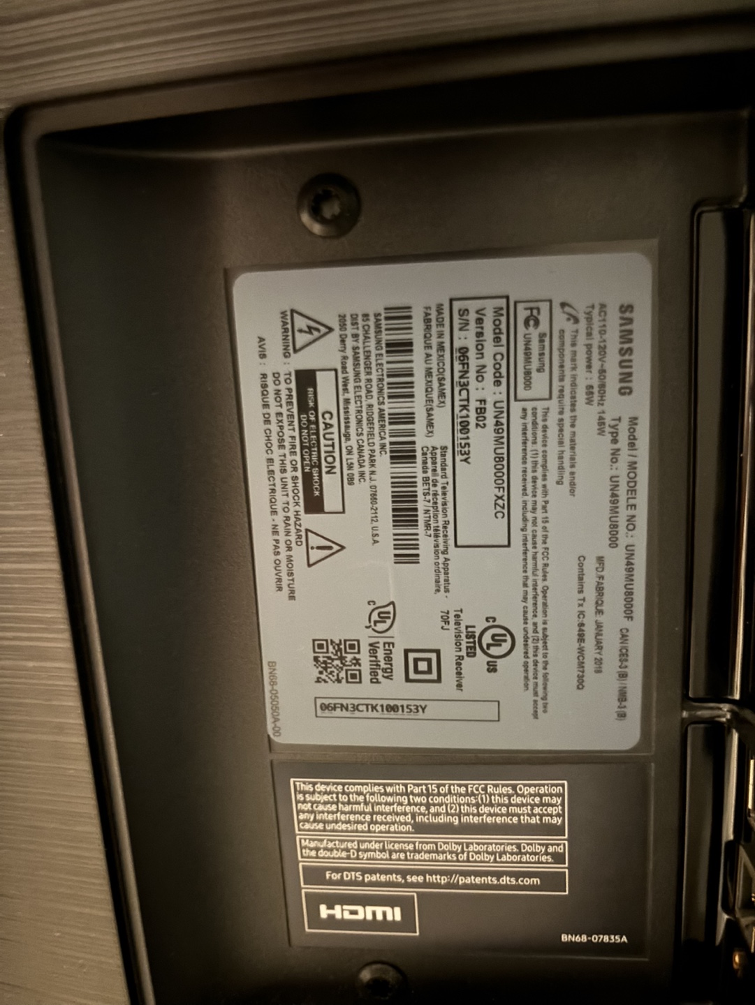 Samsung 49” 4K UHD Smart TV - photo 3