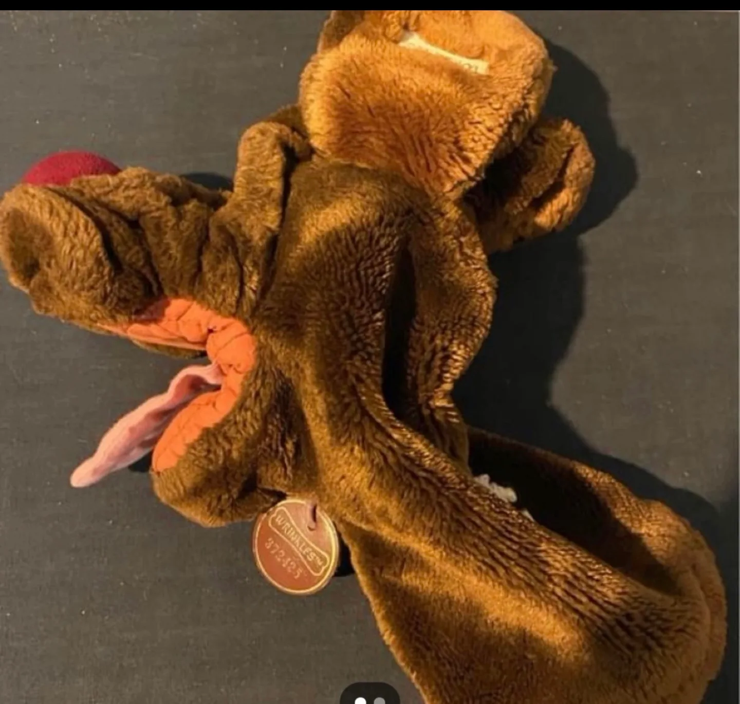 Vintage Wrinkle dog puppet . 1980's image indicator(2)