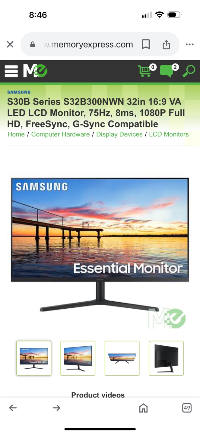Samsung 32 inch Monitor