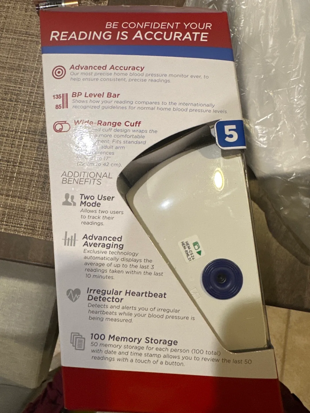 Omron 5 Series Blood Pressure Monitor image indicator(2)