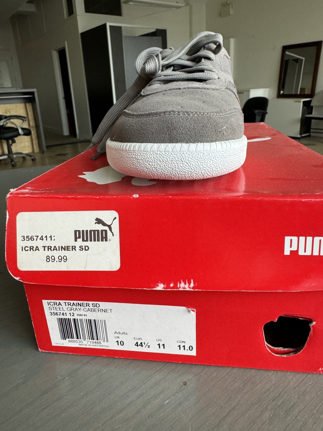 Puma Icra Trainer SD Sneakers Grey Suede Karrot