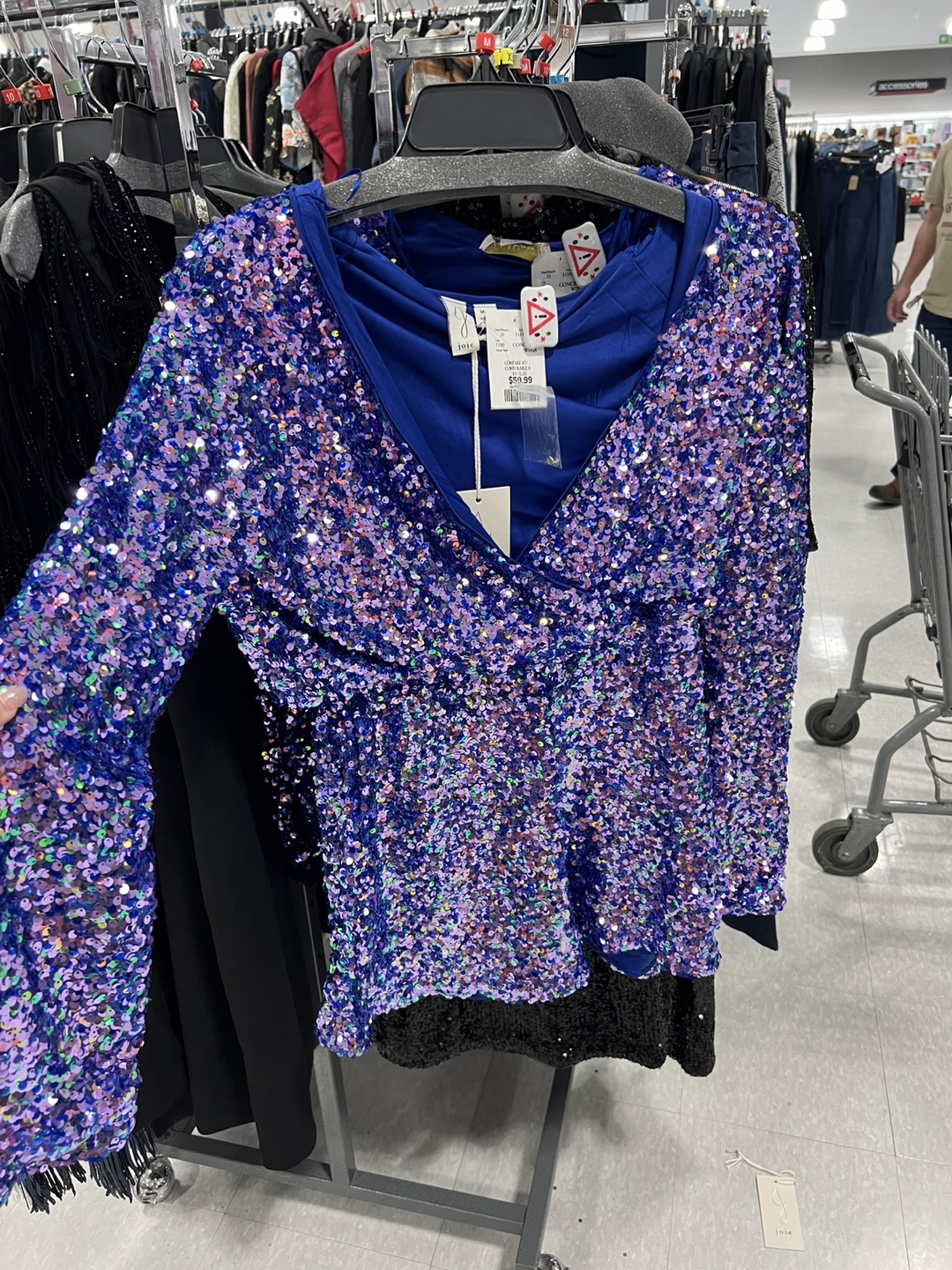 Joie Purple Sequin Jumpsuit - photo 3