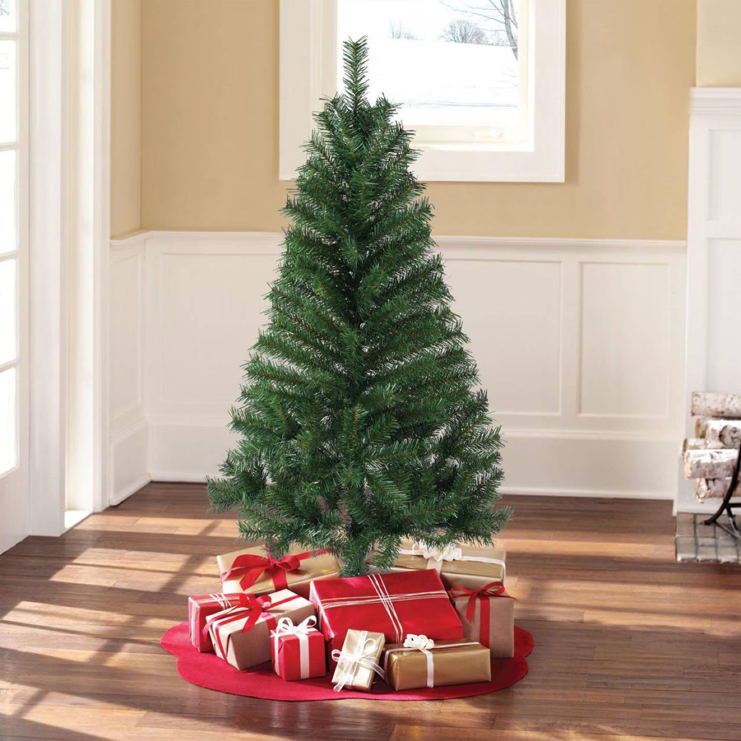 4 ft Pre-Lit Artificial Christmas Tree
