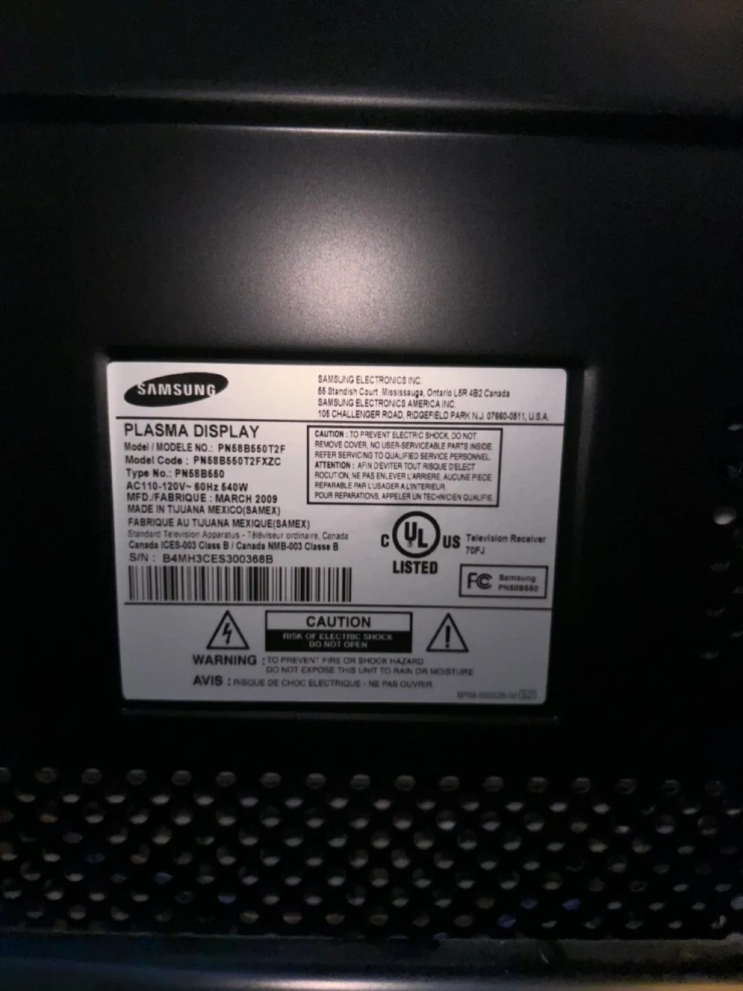 60 INCH SAMSUNG HDTV image indicator(4)
