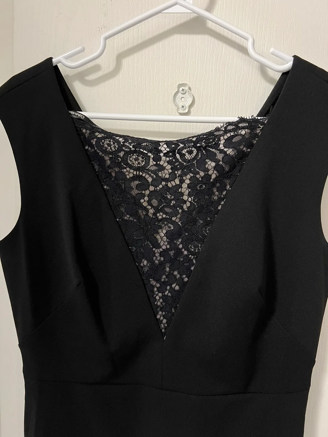 Calvin Klein Black Lace Dress Size 10 image indicator(3)