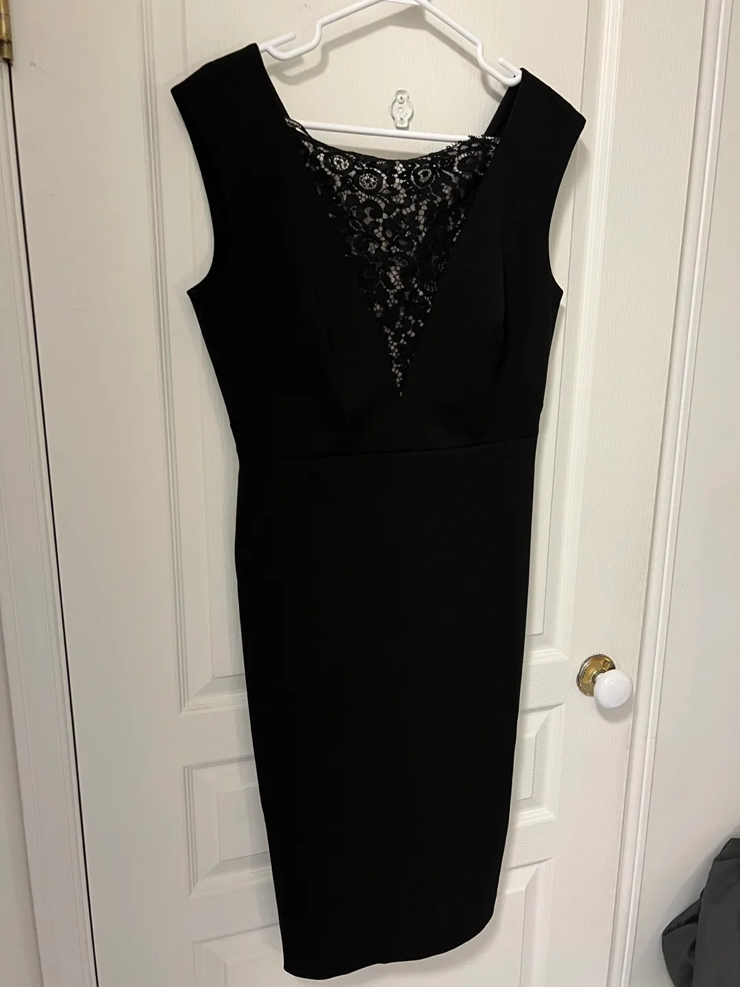 Calvin Klein Black Lace Dress Size 10 image indicator(2)