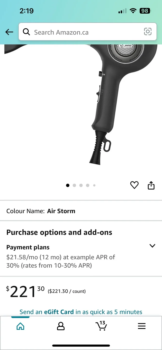 JMW KOREA Air Storm Professional Hair Dryer image indicator(6)