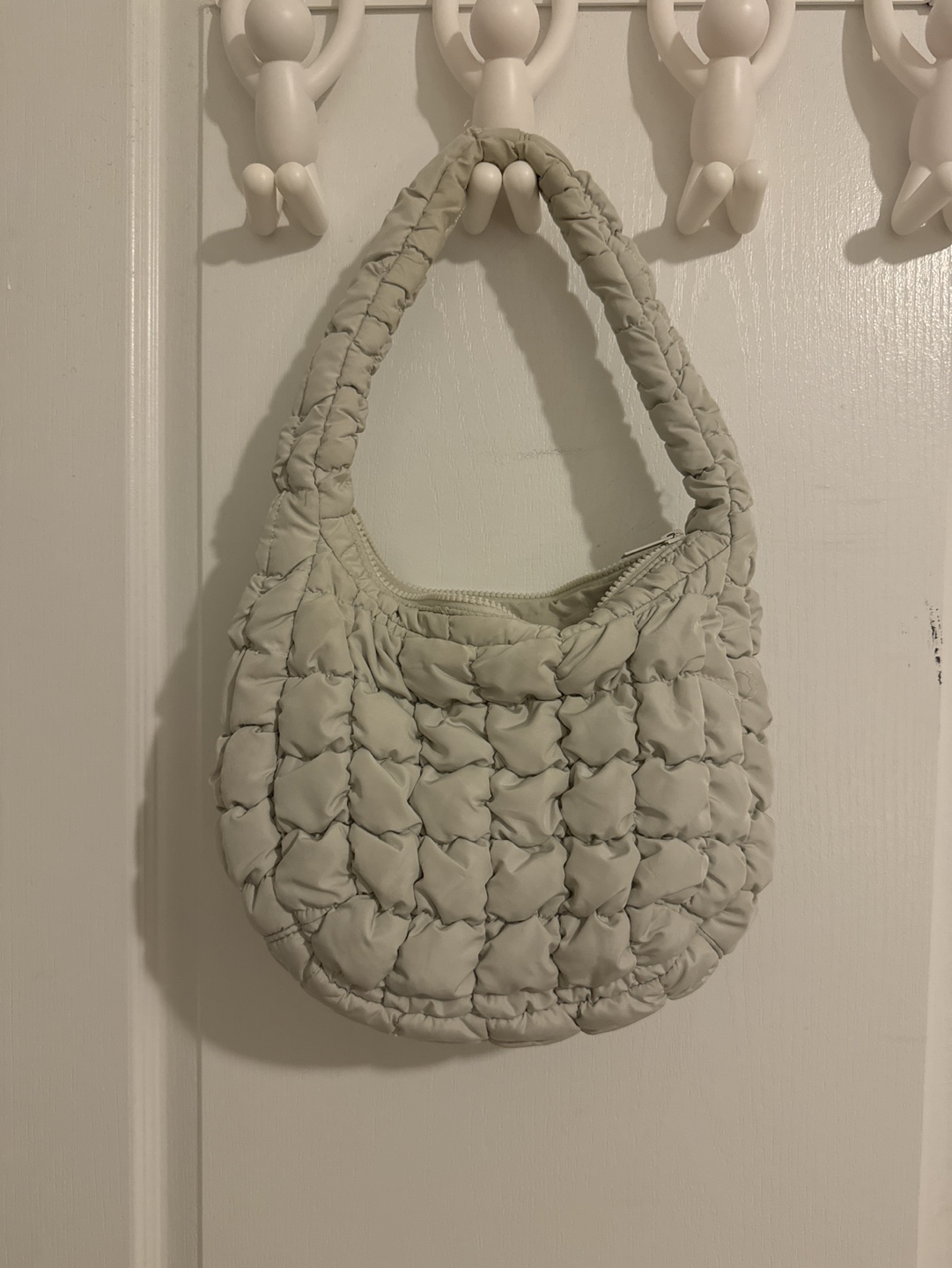 COS Quilted Bag in light grey