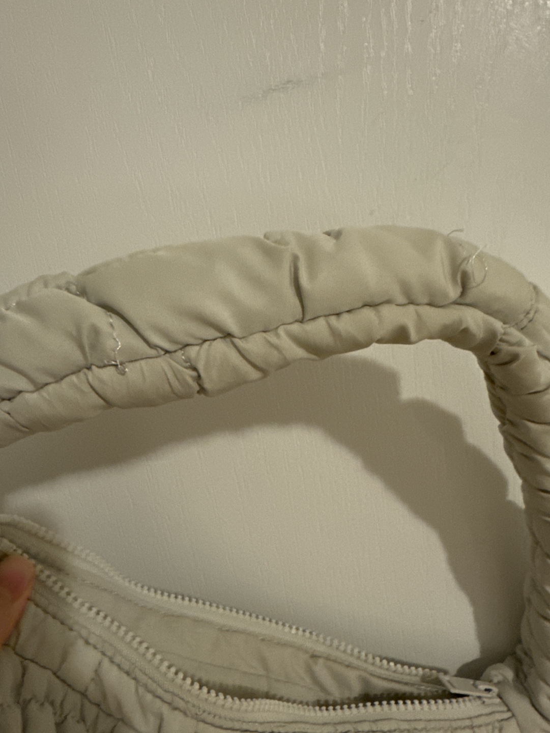 COS Quilted Bag in light grey - photo 4