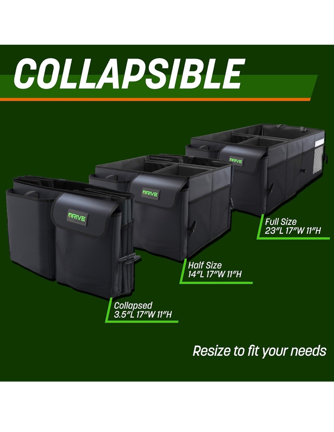 Collapsible Car Trunk Organizer