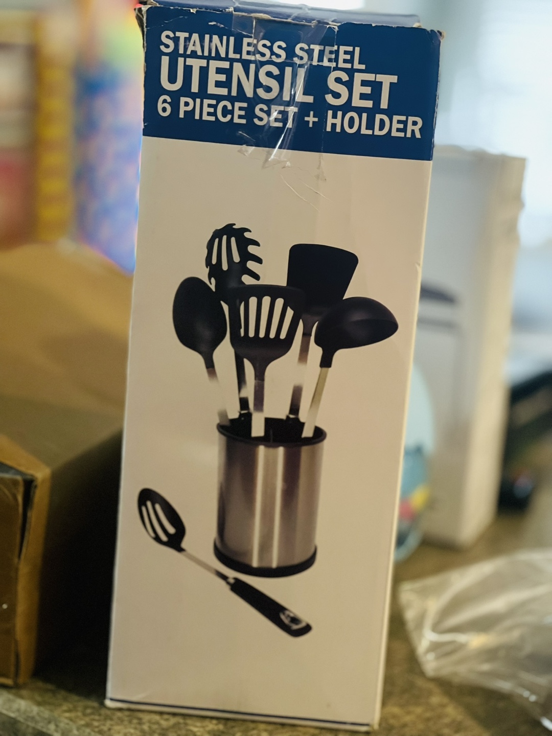 Stainless Steel Utensil Set with Holder - photo 2