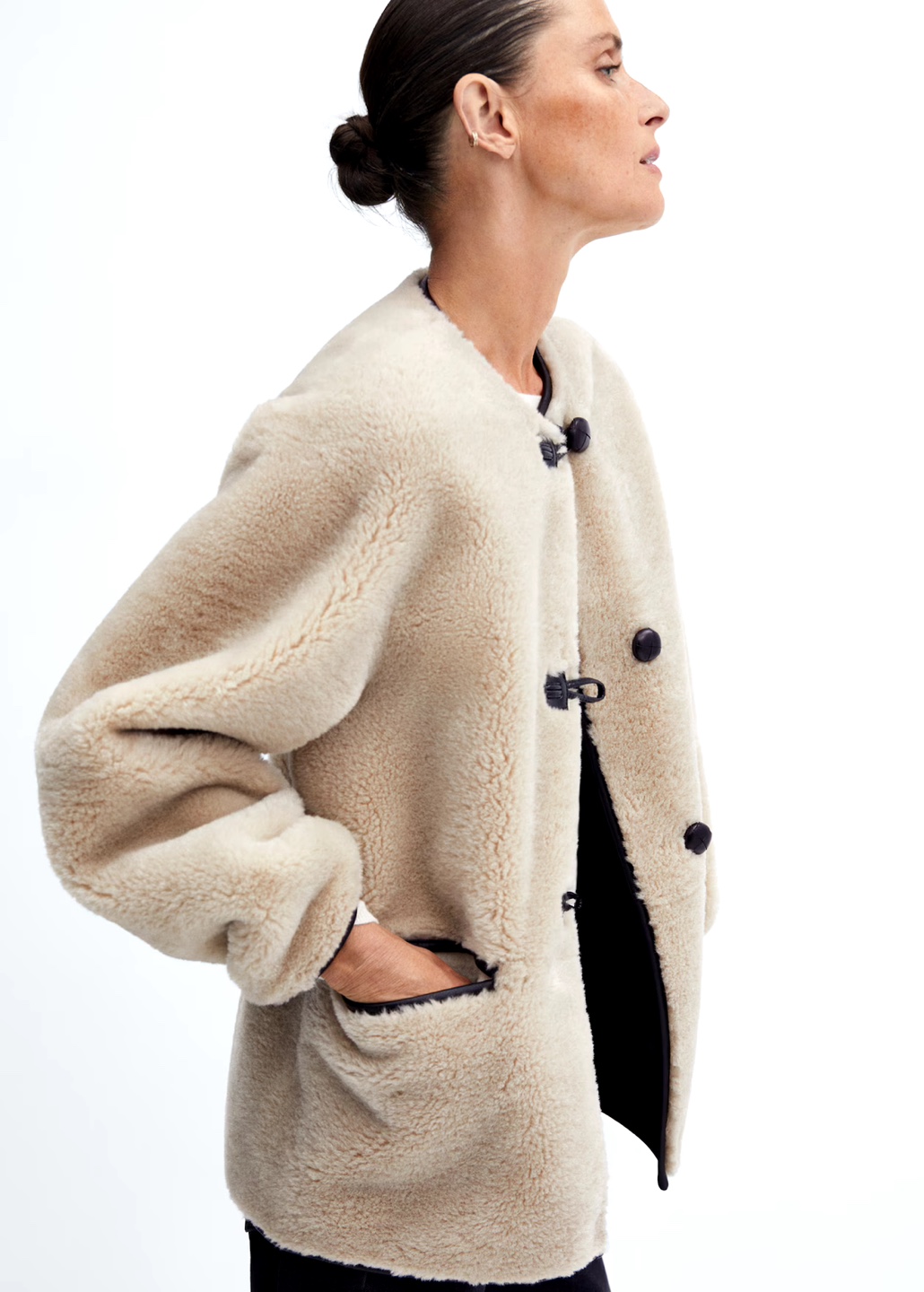 Mango Fur effect Jacket shearling - photo 4